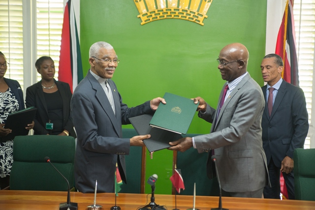 President David Granger and Prime Minister Keith Rowley.